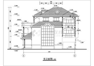 某公司多套精品别墅建筑设计施工图